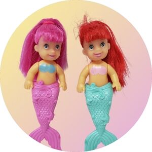Mermaid Baby Dolls Set of 2